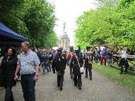 Marching back to Hermann monument